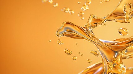 Mesmerizing Swirling Figures in Serene Orange Tones - Soothing Abstract Artwork