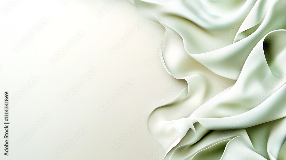 Poster abstract flowing textures on cream background with soft hues and subtle flair