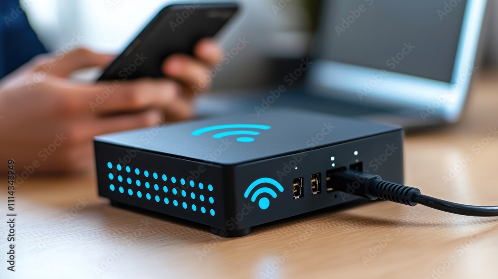 Poster wireless router and mobile devices: seamless connectivity