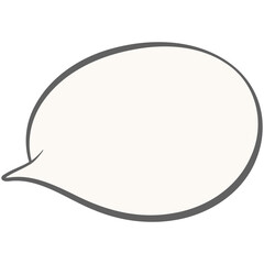 Speech bubble, speech balloon, chat bubble line art vector. Retro empty comic speech bubbles.