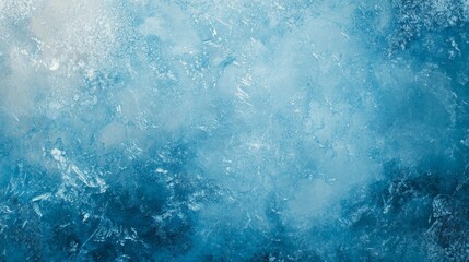 Fototapeta premium Abstract blue ice texture background.