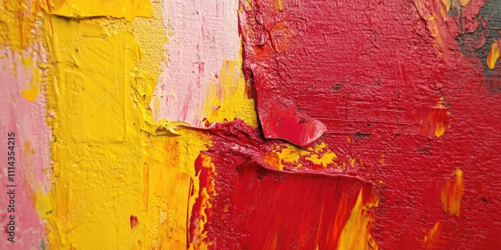 Poster textured background details highlight the uniqueness and intricacies of abstract painting, emphasizi