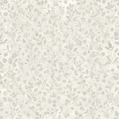 Seamless floral texture with delicate gray botanical patterns on a soft neutral background, creating an elegant and timeless decorative design