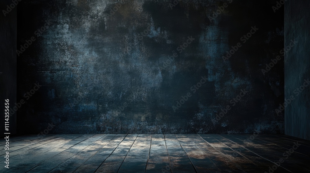 Poster dark grunge background created with a textured wall offers a unique aesthetic. this dark grunge back