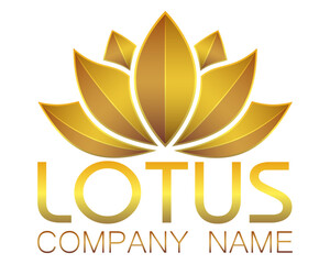 lotus balance harmony logo creative and original for your business or company logotype vector illustration isolated on white background