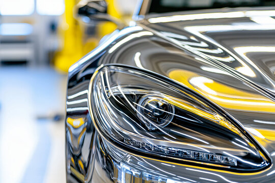 Automotive paint refinishing process, metallic surface detailing