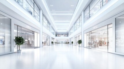 Obraz premium Modern Shopping Mall Interior