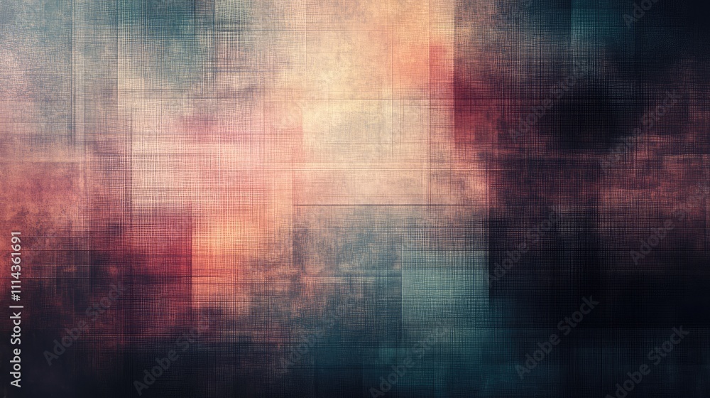 Aufkleber a pixelated overlay texture in pastel shades, creating a soft and dreamy effect on a smooth, dark ba