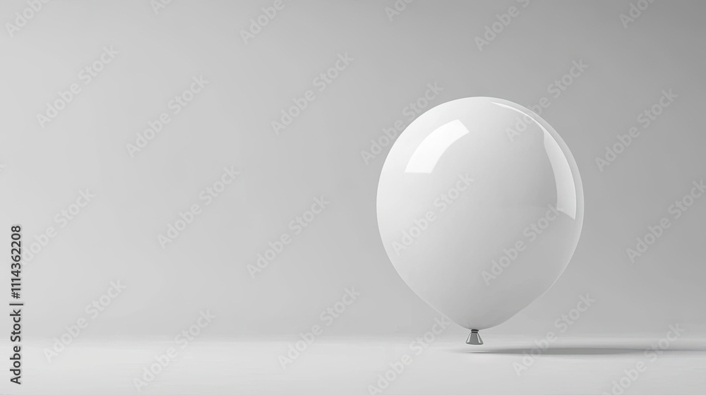 Poster white speech bubble balloon on a clean background, perfect for adding custom text or messages. this 
