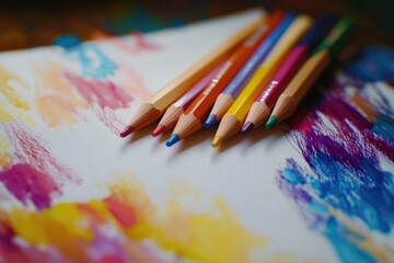 Colored Pencils and Paper