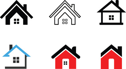 Home icon design,  house icon, home sign design