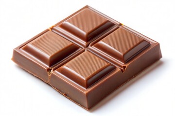 Milk Chocolate Bar, Four Squares, Sweet Treat, Delicious, Brown, Confectionery