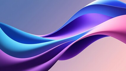 Naklejka premium Abstract Colorful Waves Flowing Design