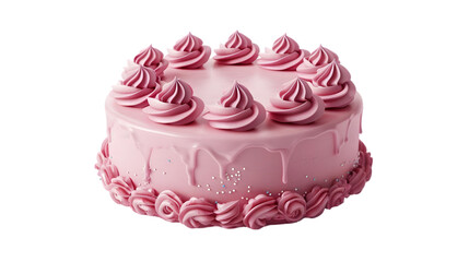 pink birthday cake png