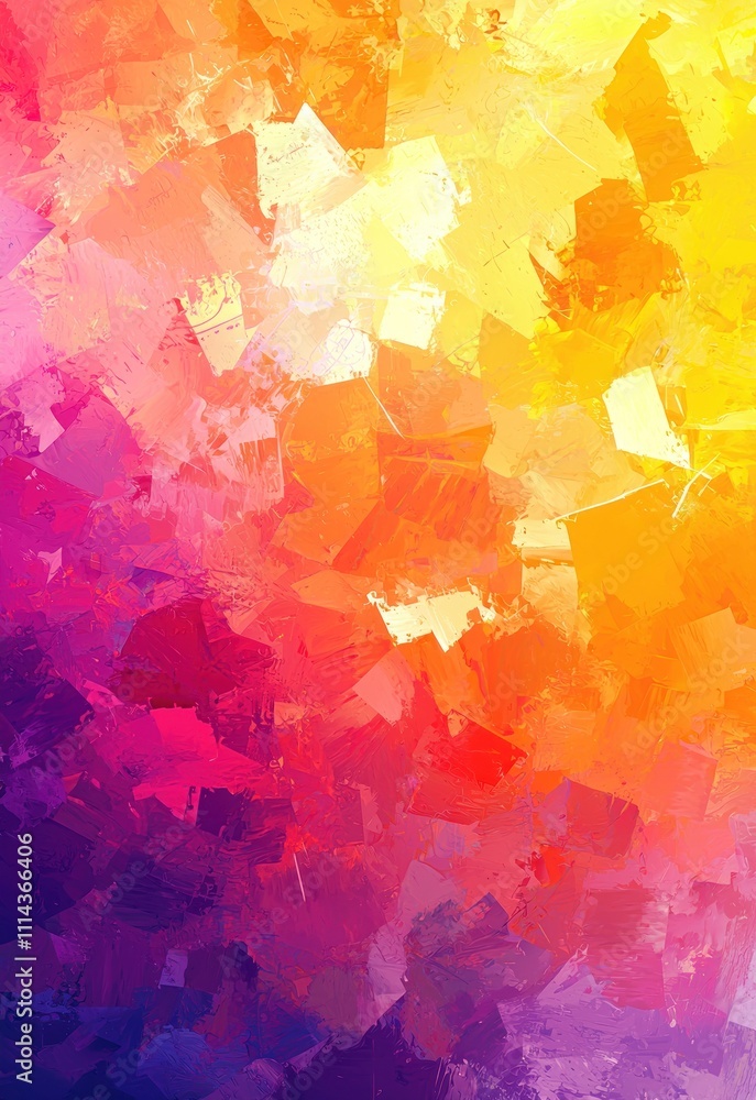 Poster a multi-colored abstract background featuring a range of bright and warm tones.