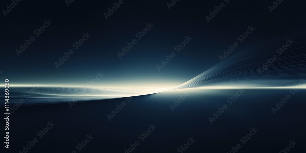 Poster a dark navy blue background with a soft gradient, creating a calm and professional atmosphere.