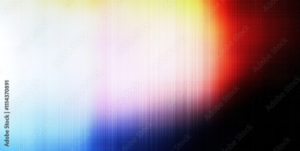 Aufkleber a dark, grainy background with a color gradient, overlaid with vibrant abstract spots in red, orange