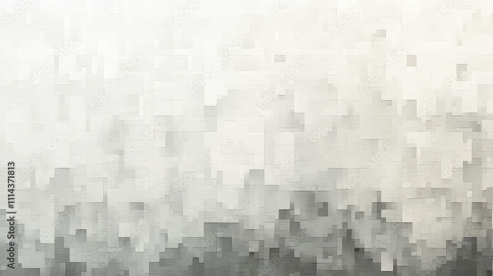 Aufkleber a simple muted pixel background with light taupe and gray hues, offering a subtle digital texture fo