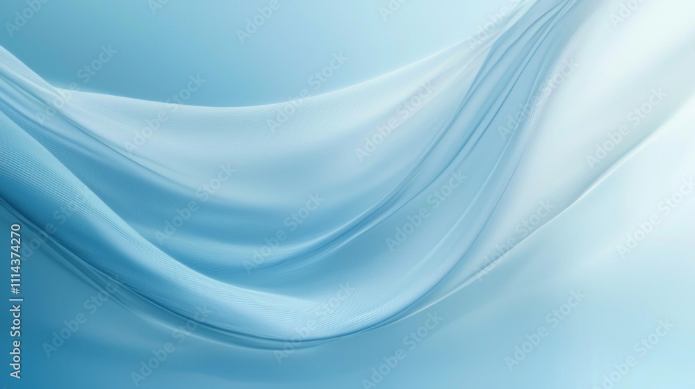 Poster a serene blue background with soft waves and no distractions, creating an empty, peaceful scene.