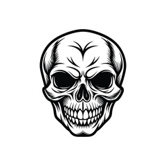 Fototapeta premium human skull silhouette icon vector illustration