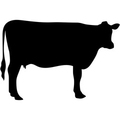 Sacrificial Animal Silhouette. Eid al-Adha Sacrificial Animal. Islamic Sacrifial Animal.