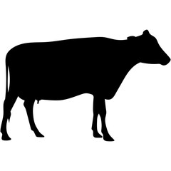 Sacrificial Animal Silhouette. Eid al-Adha Sacrificial Animal. Islamic Sacrifial Animal.