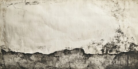 Obraz premium Rough, handmade paper texture with ink stains and visible edges, adding an organic, rustic charm.