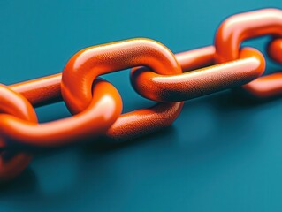 3D rendering of a blockchain system integrating fraud detection processes, smart technology ensuring secure decentralized finance