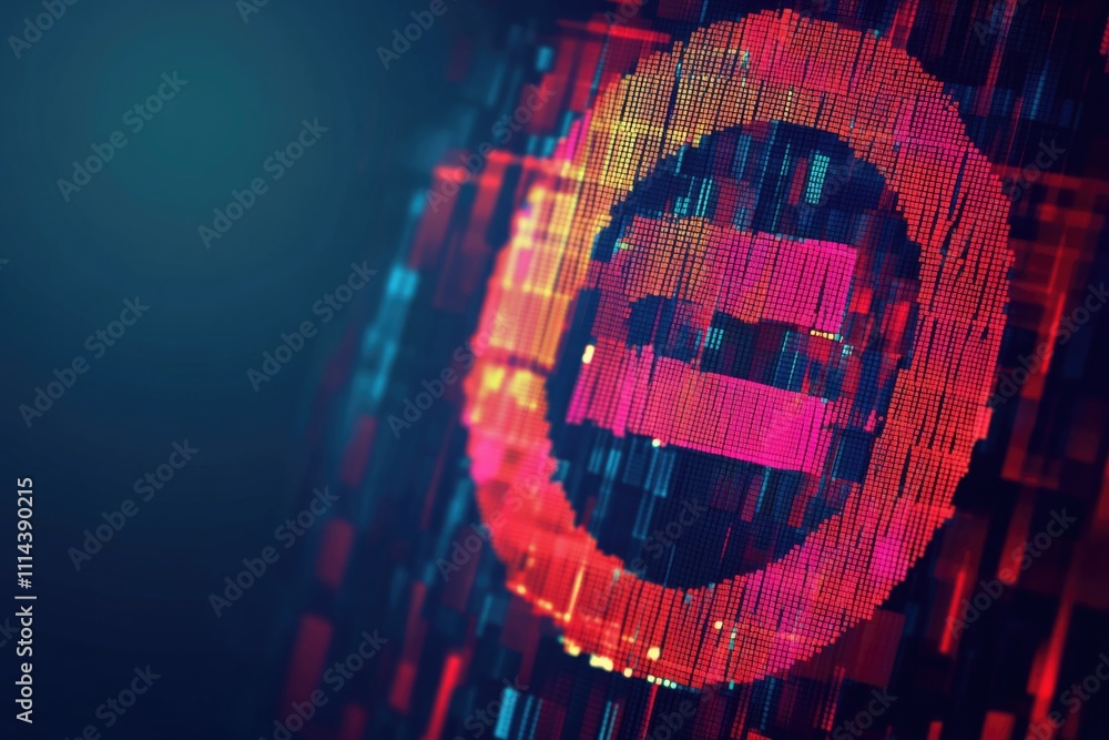 Aufkleber A close-up of a computer screen showing a bitcoin graphic, suitable for financial and technology-related contexts