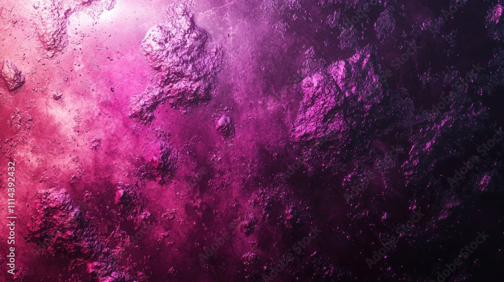 Poster futuristic abstract background with gradient colors and space elements for creative projects