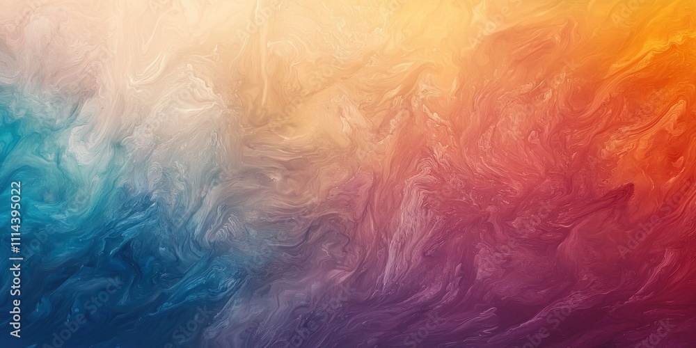Poster a textured rainbow background with soft gradients and rich hues, creating a lively and dynamic feel.
