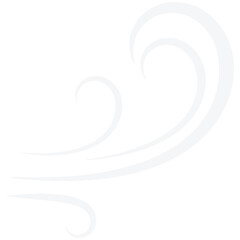 Wind blowing vector icon. Simple flat wind pictogram.