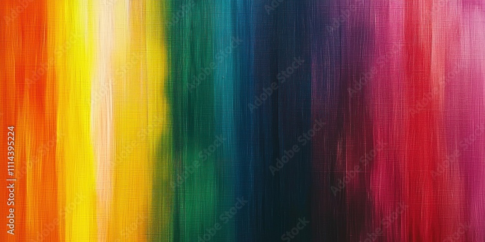 Aufkleber a textured rainbow background with soft gradients and rich hues, creating a lively and dynamic feel.