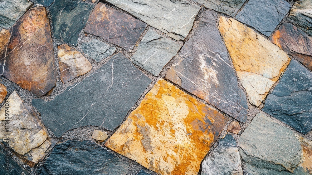 Poster a textured building surface with weathered stone patterns, evoking a sense of history and strength.