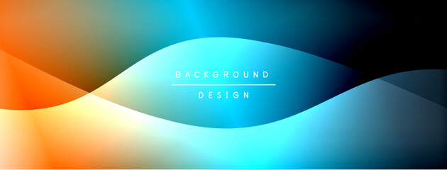 Bright rainbow style color gradient with curve round shape line background. Vector Illustration For Wallpaper, Banner, Illustration, landing page