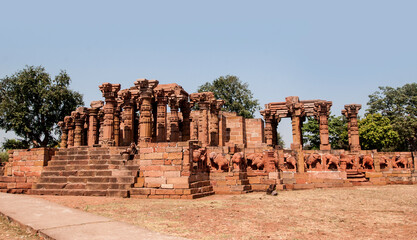 Siddhnath Baradwari Siddheshwar Temple, ancient monument, Omkareshwar, Madhya Pradesh, India,