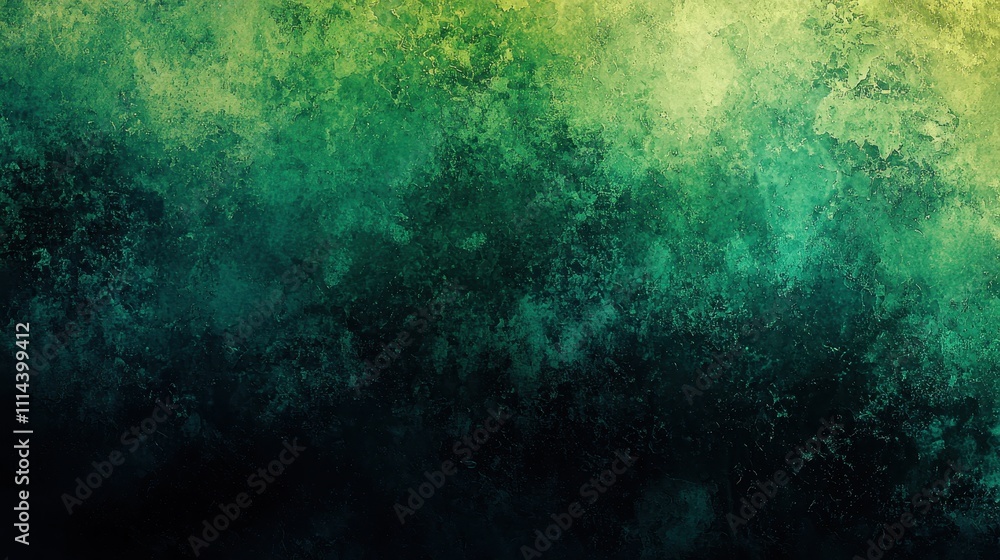 Poster abstract futuristic gradient background with vibrant green and black textures for design projects