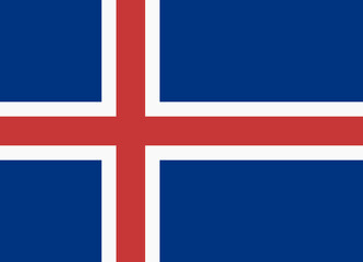 Fototapeta premium Iceland flag