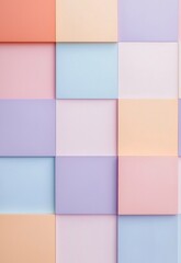 A clean, bright background with evenly spaced color blocks in pastel hues for a fresh and modern look.