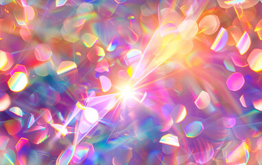 Naklejka premium Colorful holographic crystal texture background