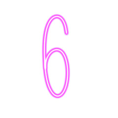 neon line number action png