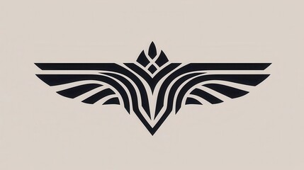 Tribalinspired tattoo design with bold black patterns, displayed in isolation for emphasis