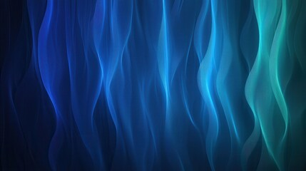 Obraz premium Futuristic Abstract Background with Gradient Waves in Shades of Blue and Green