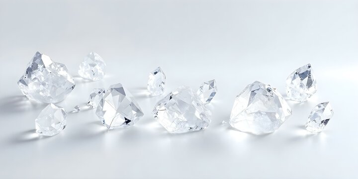 ice cubes on black background