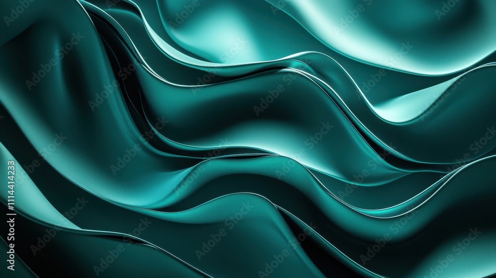 Poster futuristic abstract background with smooth waves and gradient textures in vibrant colors