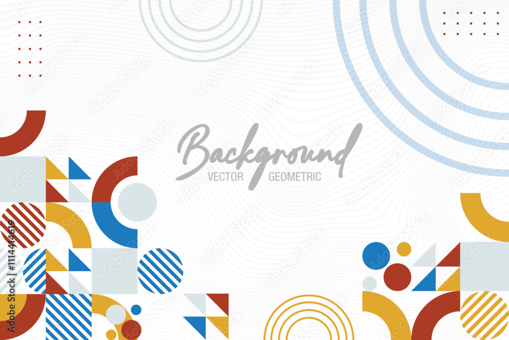 Poster design abstract background with geometric shapes eps 10