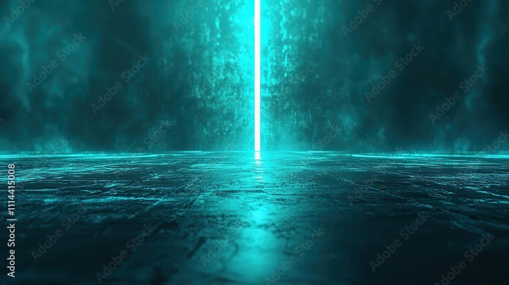 Poster futuristic abstract background with gradient and glowing light beam for creative projects