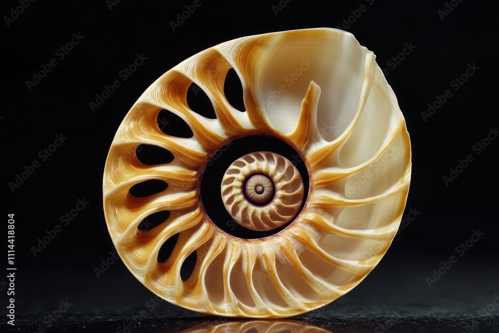 Poster a close-up shot of a shell on a table
