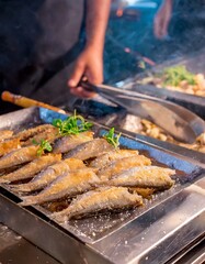 grilled meat on the grill