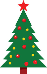 Obraz premium christmas tree illustration